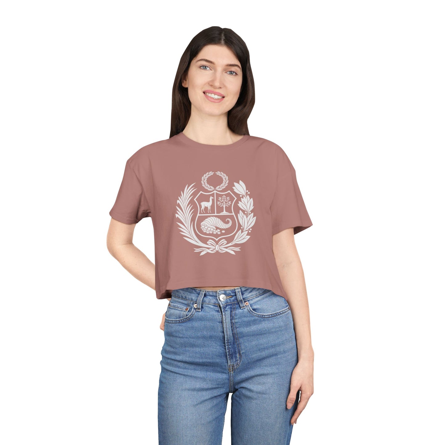 Best Peru Coat of Arms Crop Top | Peruvian Gift USA