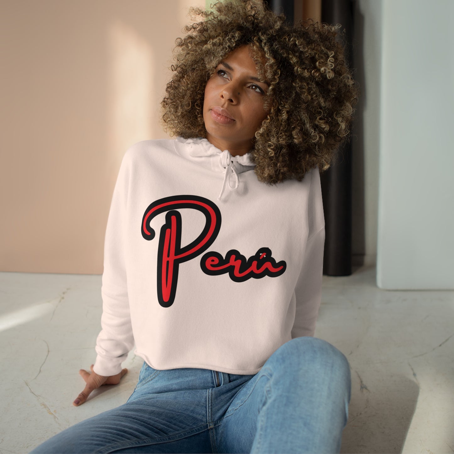 Peruvian Crop Hoodie "Peru"