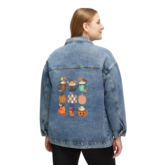 Best Women's Denim Coffee Jacket That's a Pumpkin Spice Dream: Autumn Brew Elegance