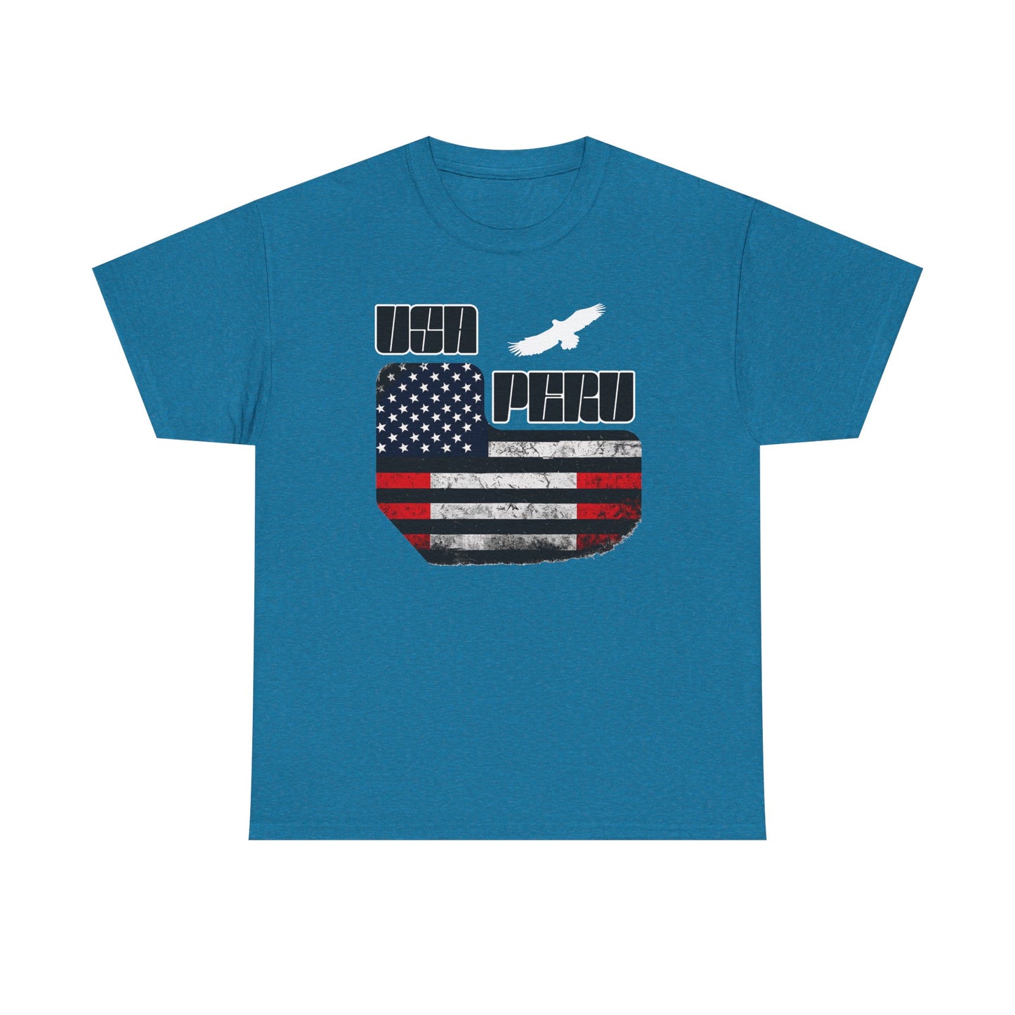 Best USA Peru Flag T-Shirt - Peruvian American Tee