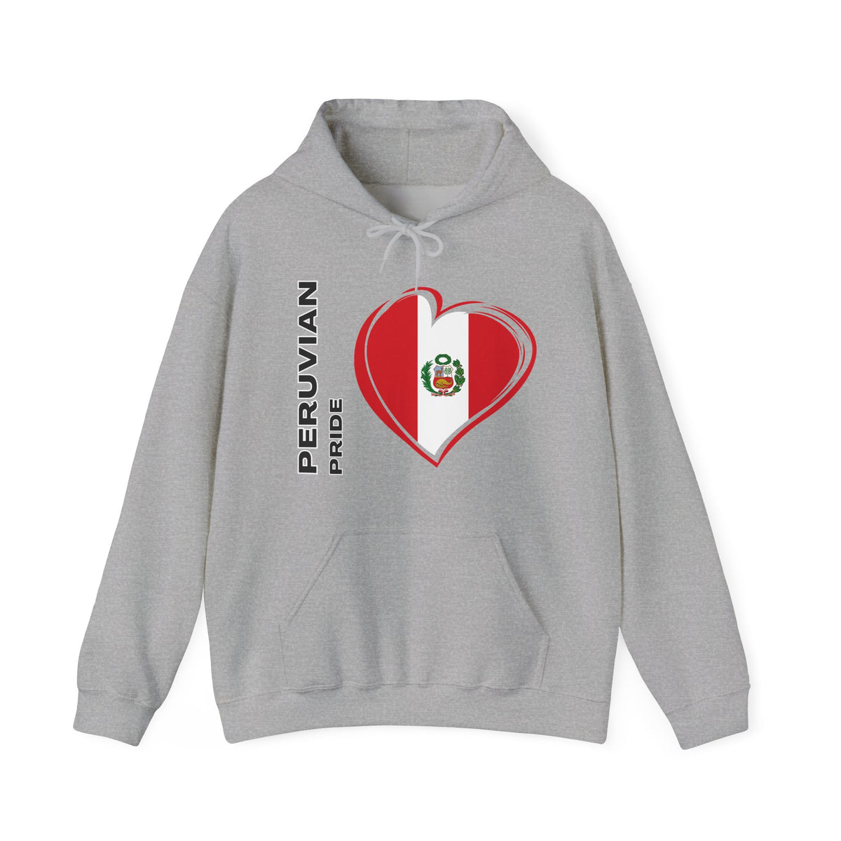Best Peruvian Pride Hoodie - Peru Flag Heart Gift, Unisex