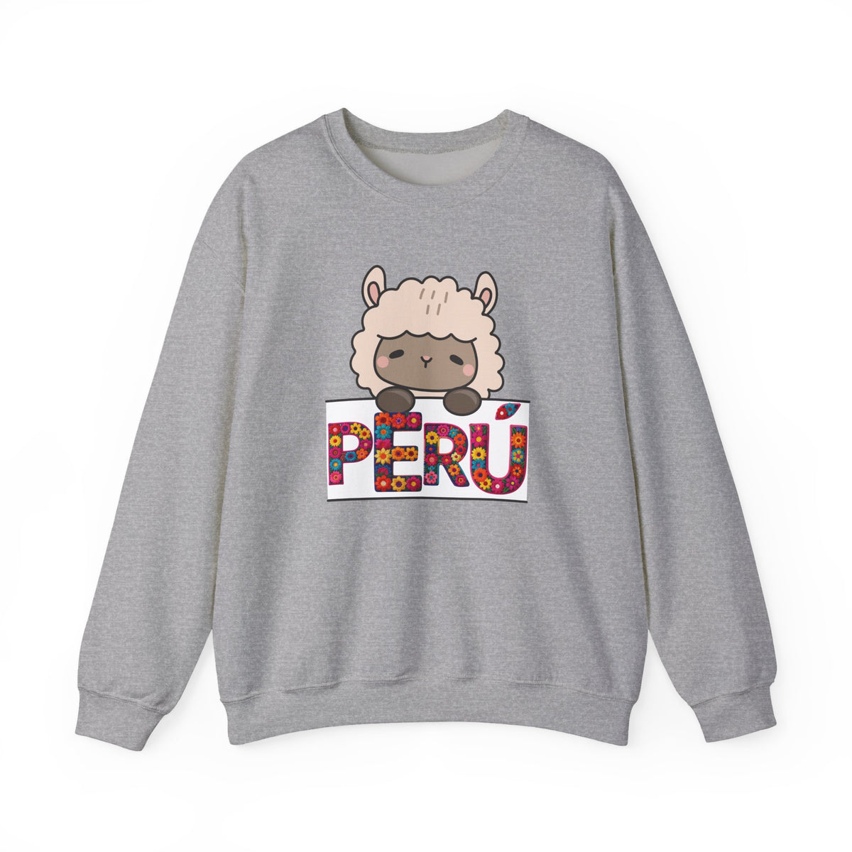 Best Cute Alpaca Peru Sweatshirt - Kawaii Floral Crewneck