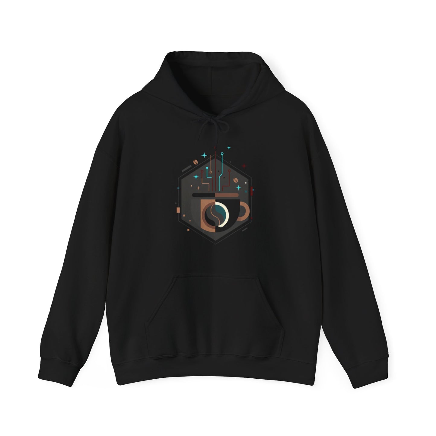 ⚡☕ Tech Coffee Circuit Hoodie USA | Modern Coffee Lovers Hoodie