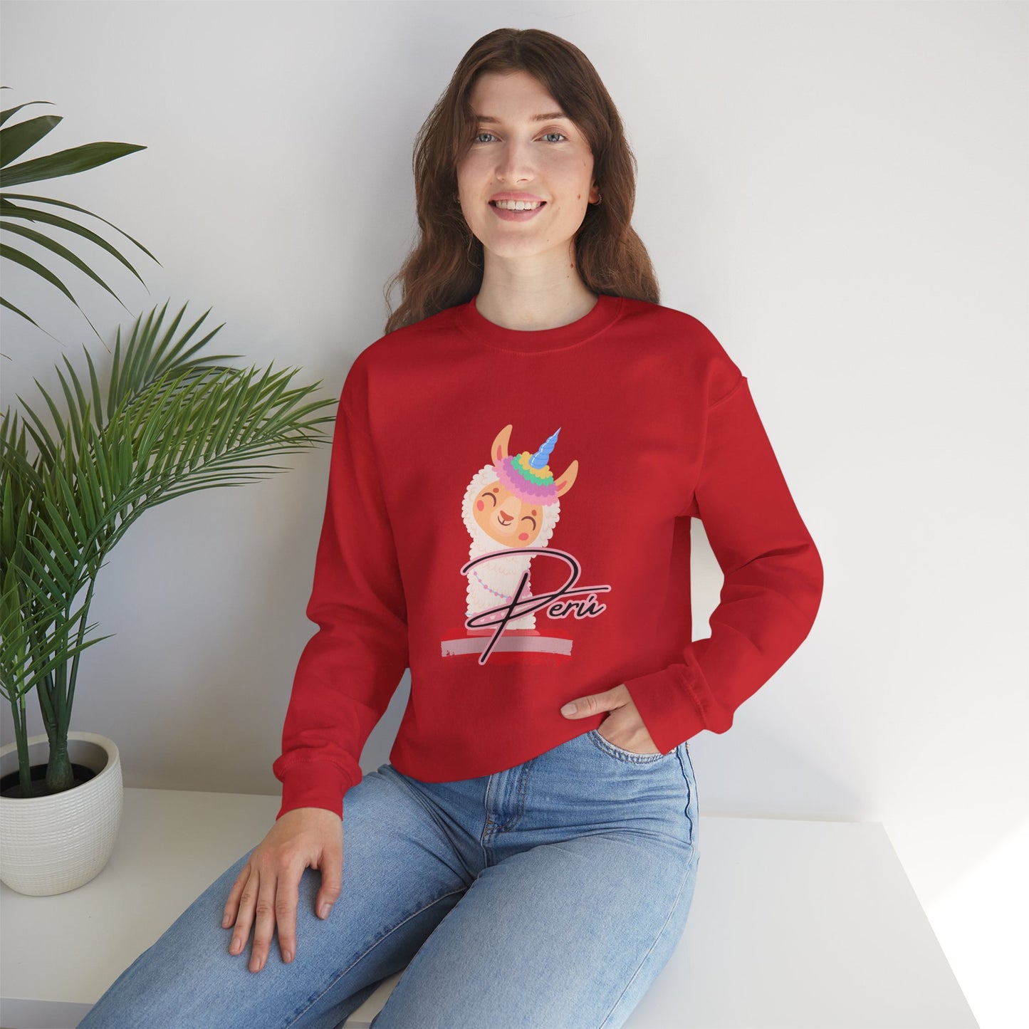 Best Peruvian Unisex Sweatshirt "Llama Unicorn"