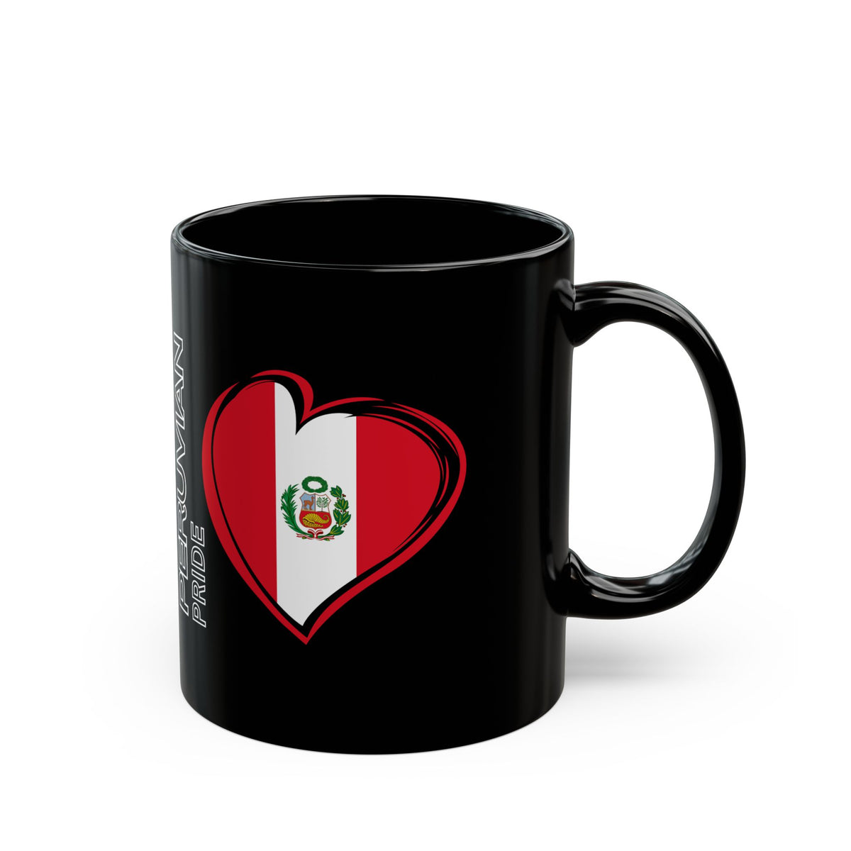 Best Peruvian Black Coffee Mug "Peru Flag"