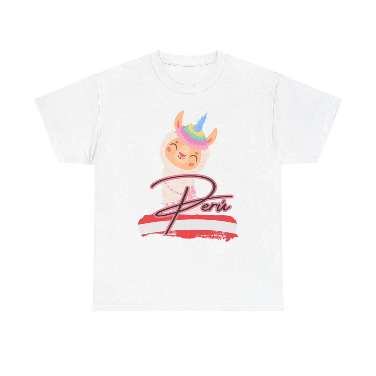 Best Peru Unicorn Llama T-Shirt USA Unisex Cute Peru Pride Tee