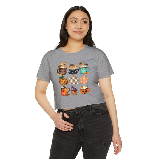 Best cropped Coffee Tee for Pumpkin Spice and Everything Nice: Autumn Brew Crop