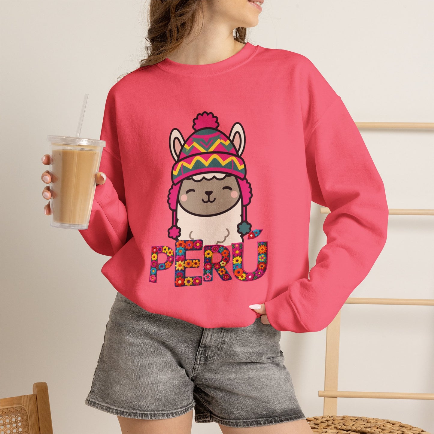 Best Peru Llama Chullo Sweatshirt - Cute Peruvian Tee