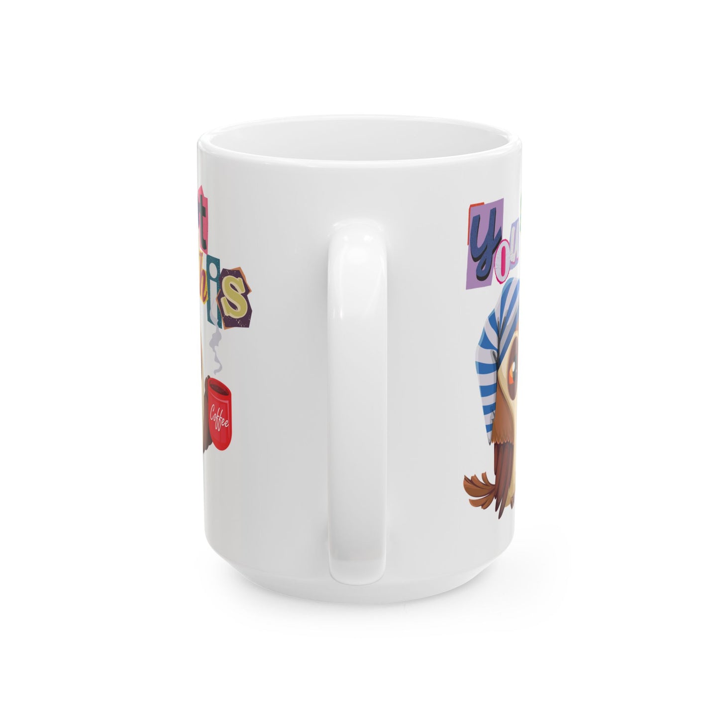 Best White Coffee Mug with Sleepy Owl's Coffee Quest: Daybreak Dreamer