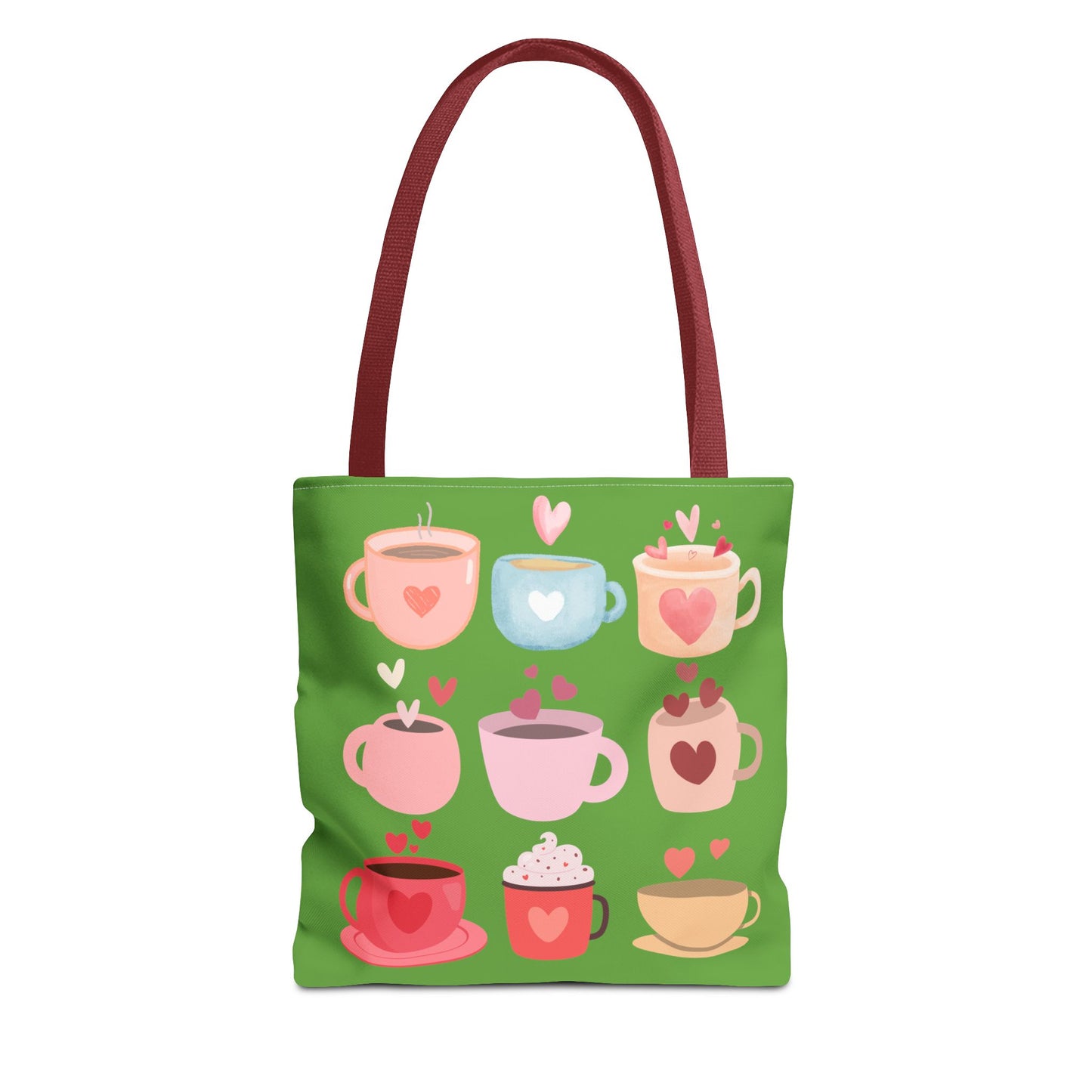 Best Coffee Tote Bag "Coffee Mugs Heart"