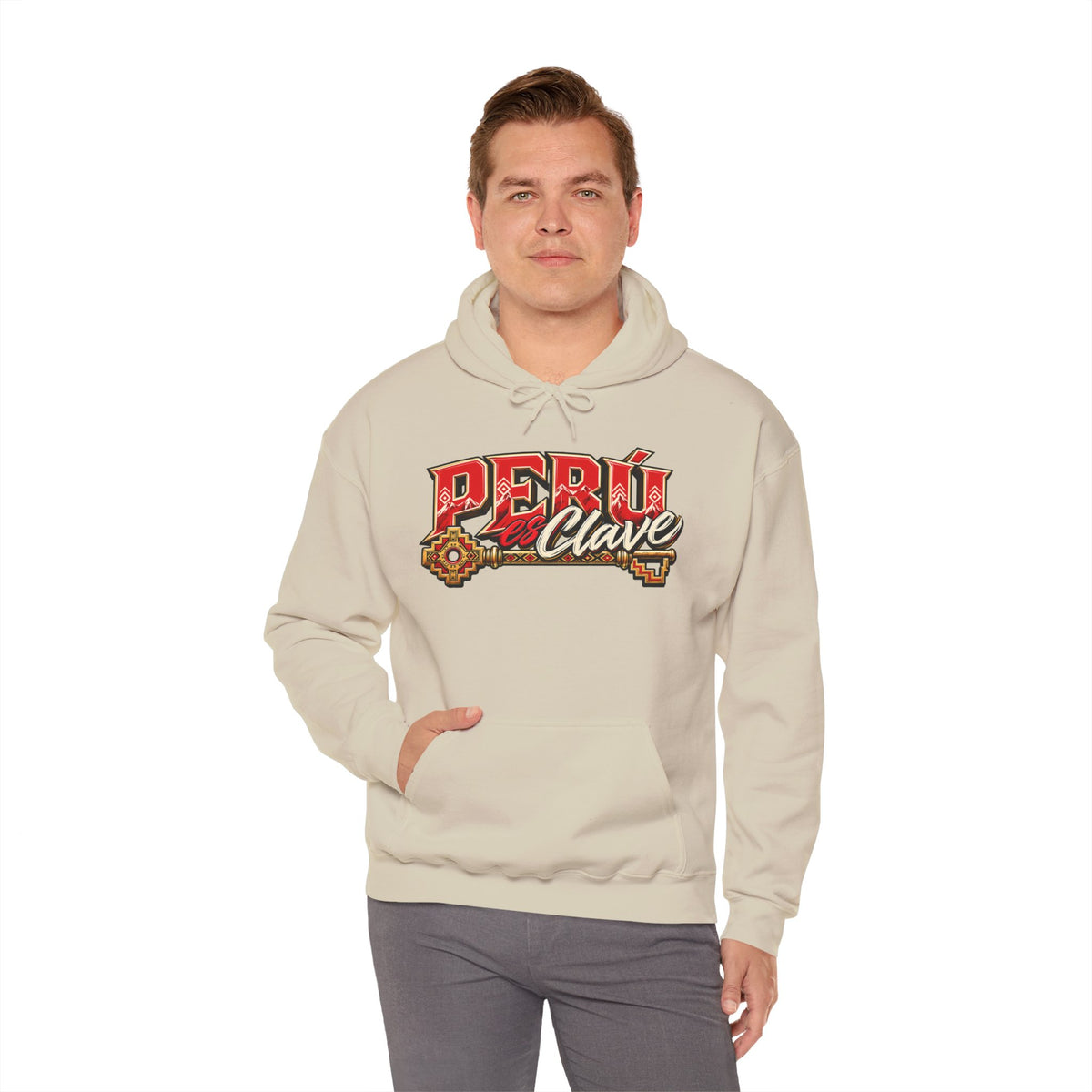 Best Perú es Clave Hoodie - Gold Key & Andes Design Gift