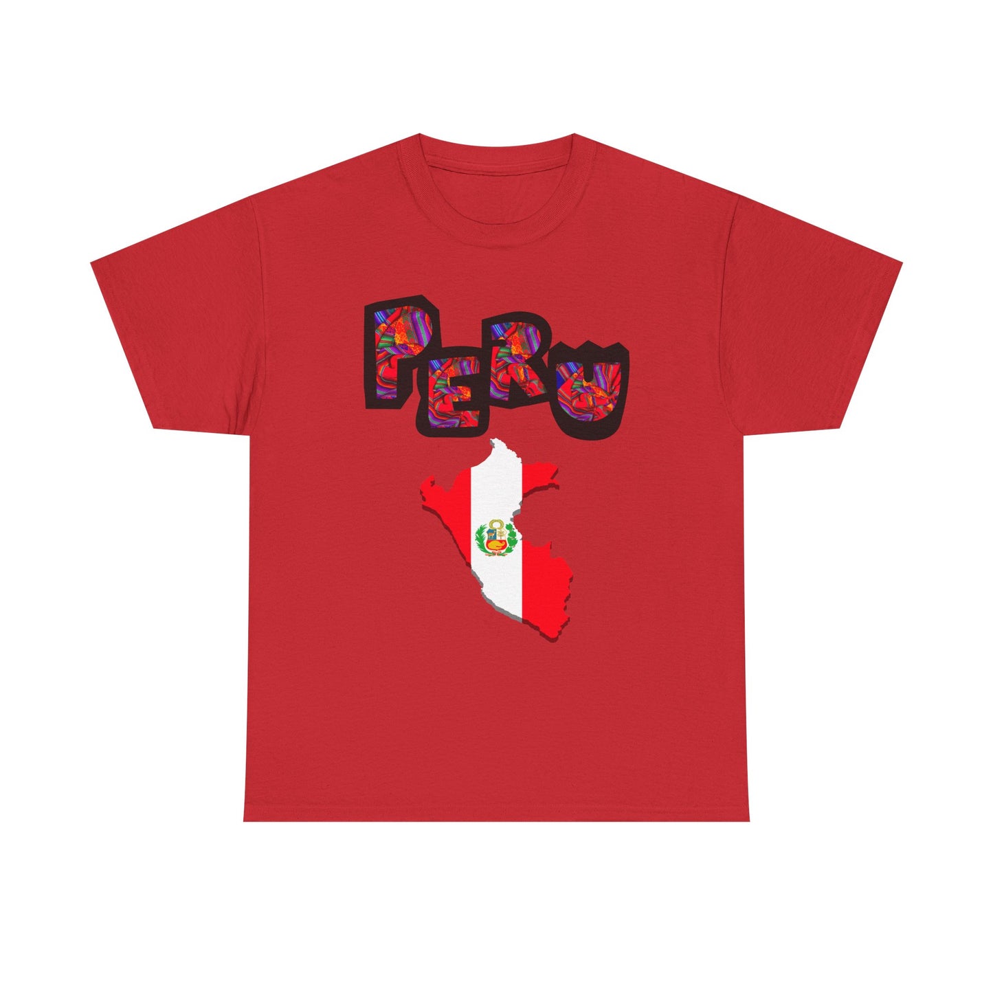 Best Peruvian T-shirt USA Unisex | Peru Map Flag Tee