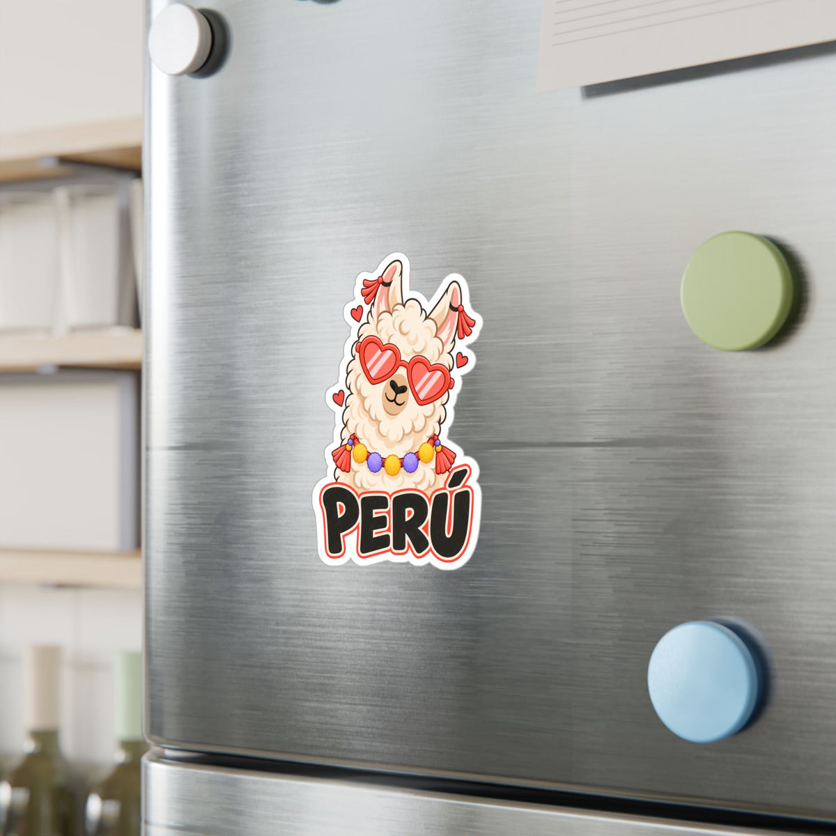 Best Cool Llama Peru Sticker - Heart Sunglasses Llama Decal