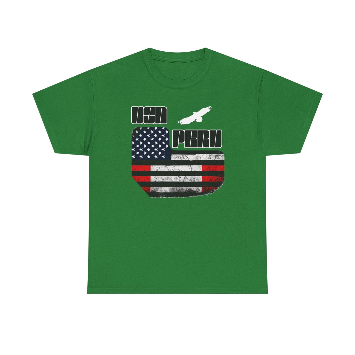 Best USA Peru Flag T-Shirt - Peruvian American Tee