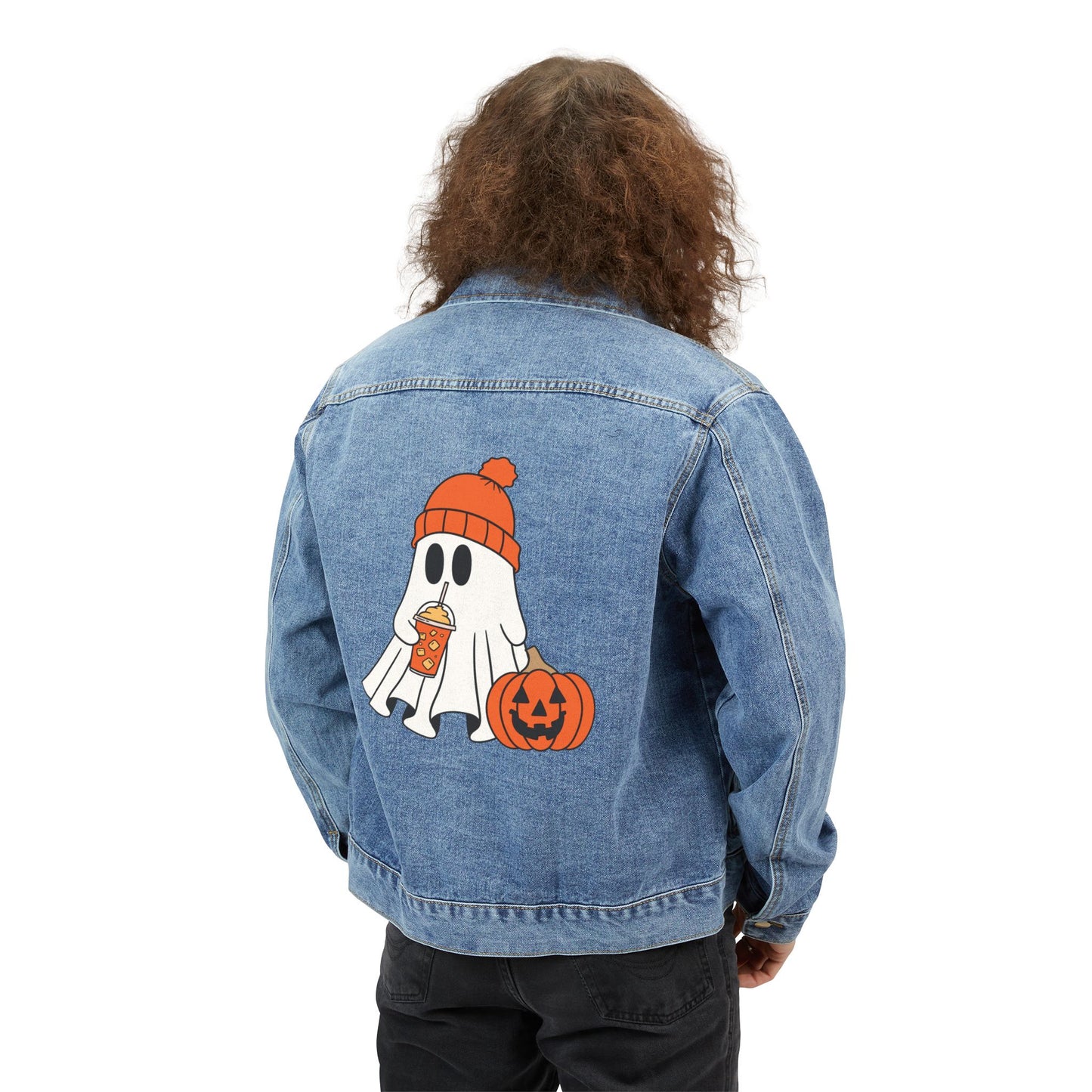 Best Men's Denim Cofee Jacket With a Ghostly PSL Twist: Boo-zy Brews