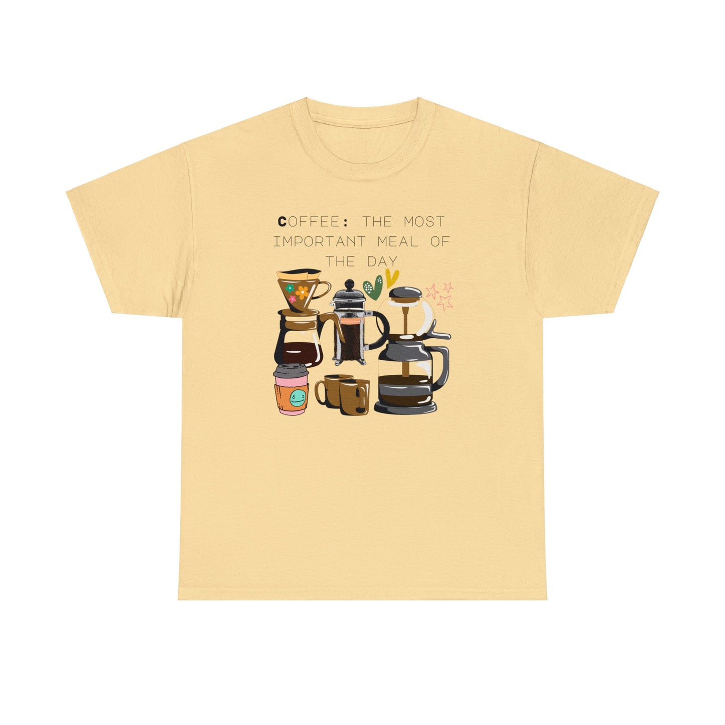 Best Unisex Coffee T-Shirt "Coffee: the most important meal of the day"