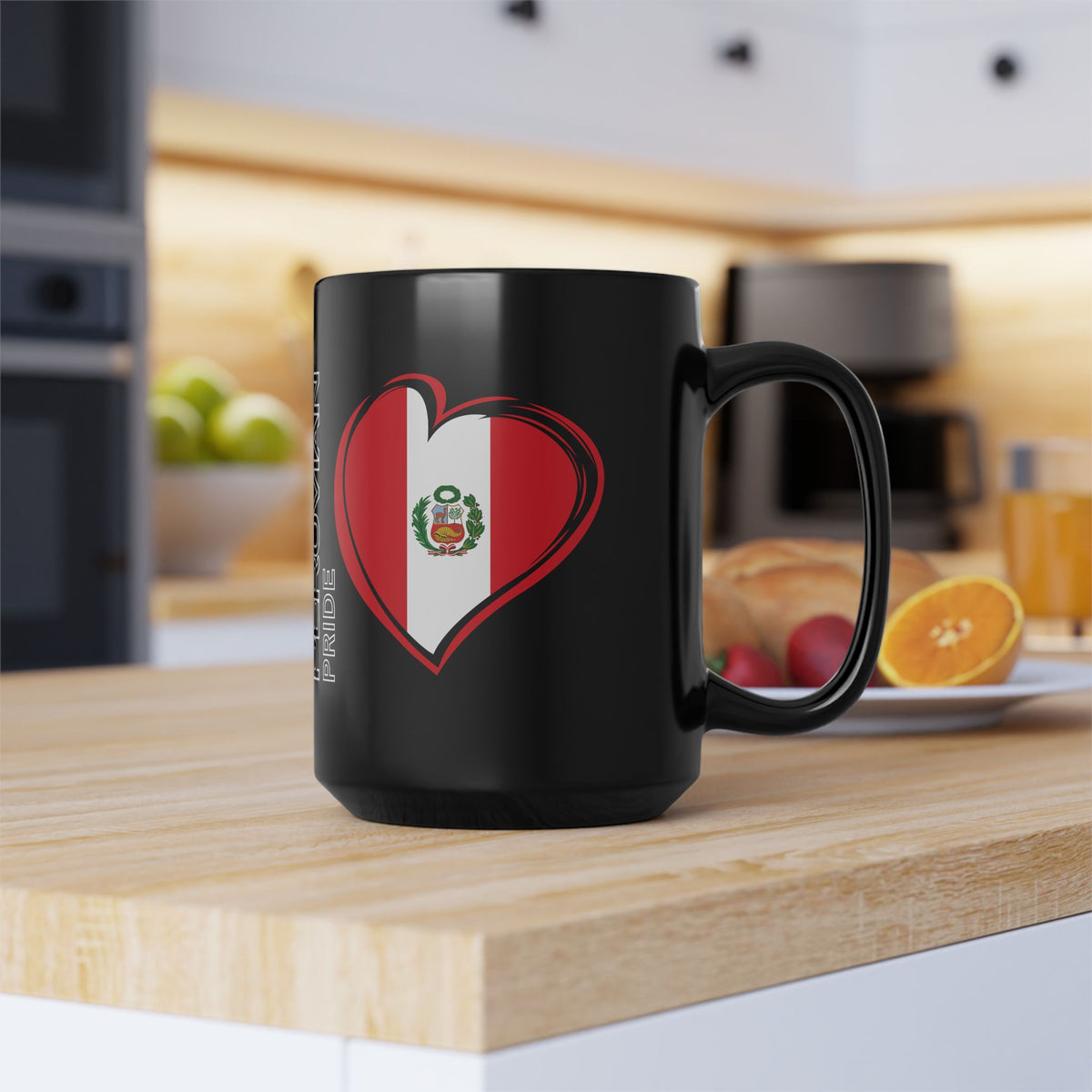 Best Peruvian Black Coffee Mug "Peru Flag"