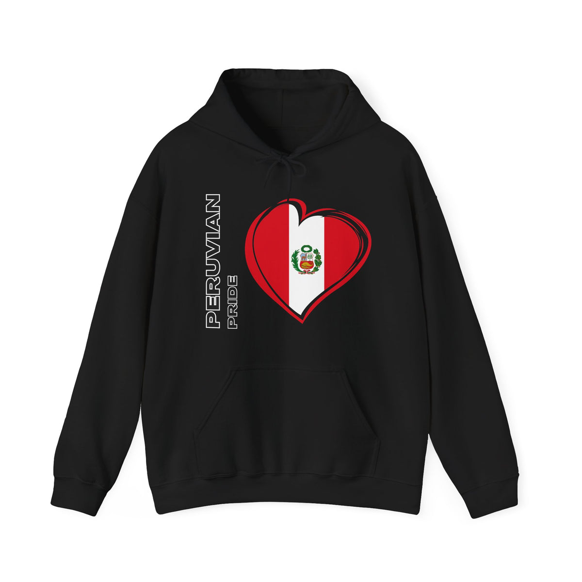 Best Peruvian Pride Hoodie - Peru Flag Heart Gift, Unisex