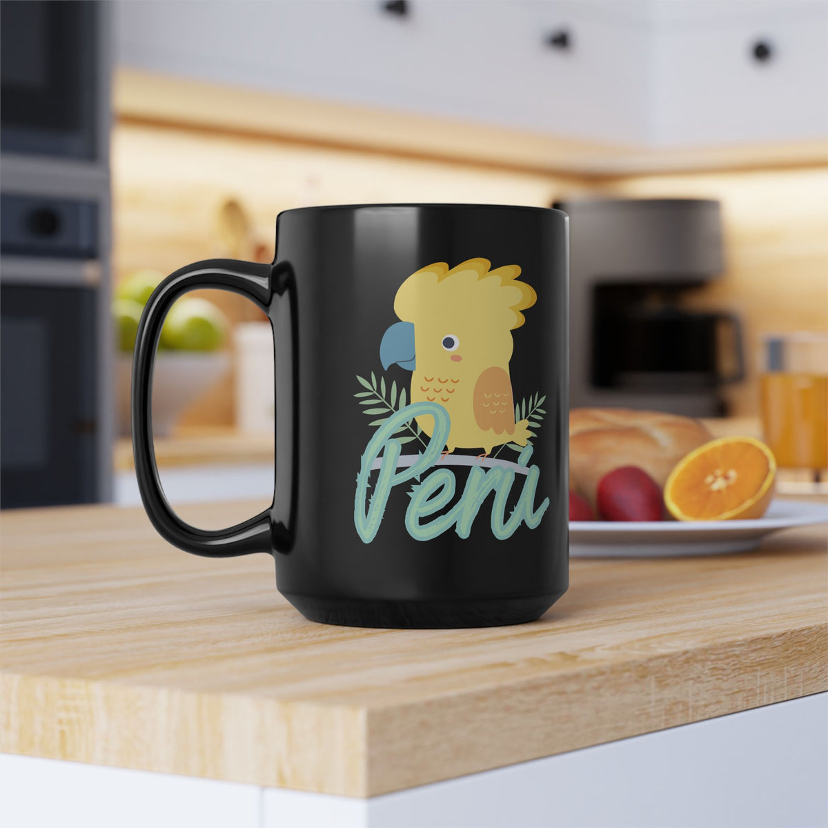 Best Peruvian Black Coffee Mug "Gallito de las Rocas"