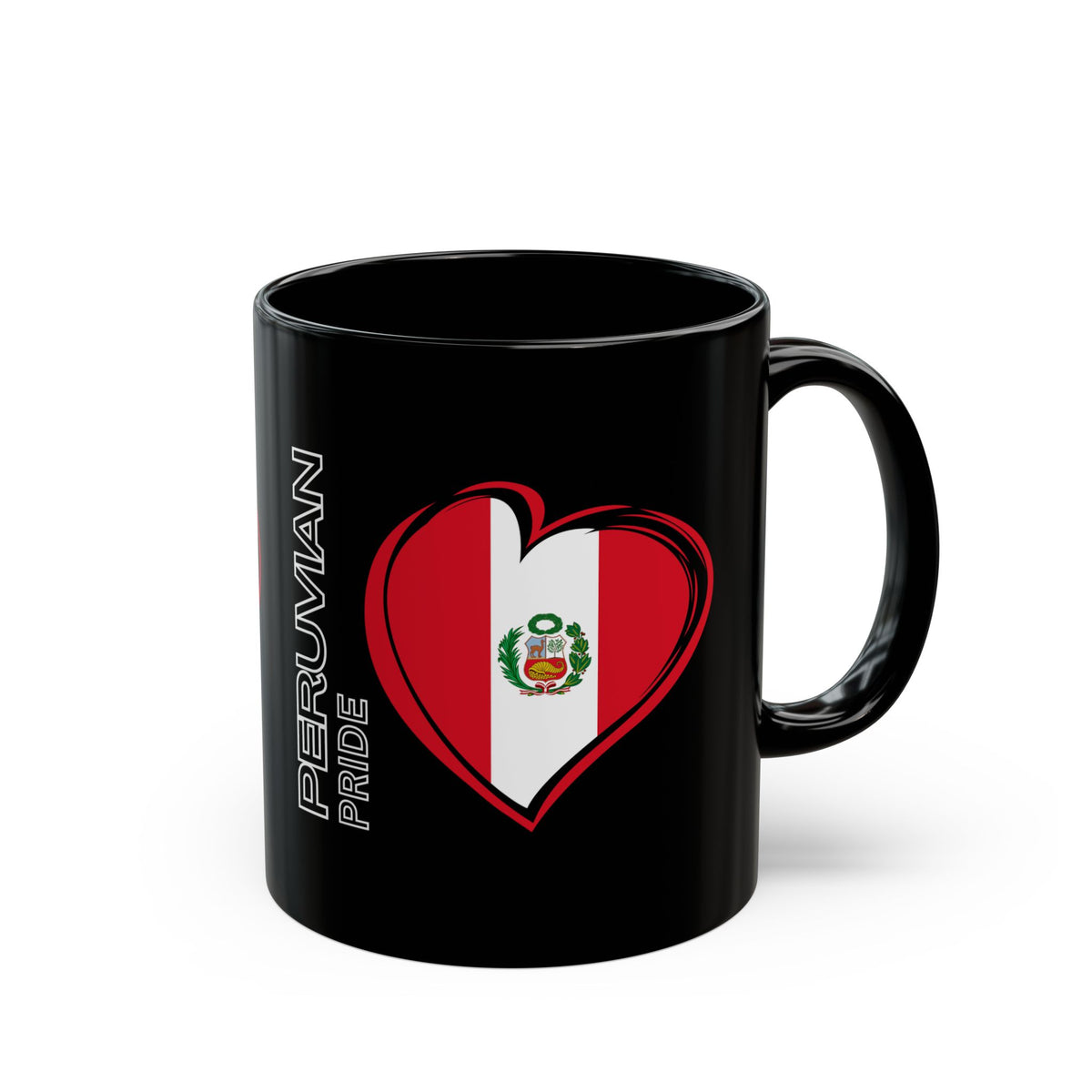 Best Peruvian Black Coffee Mug "Peru Flag"