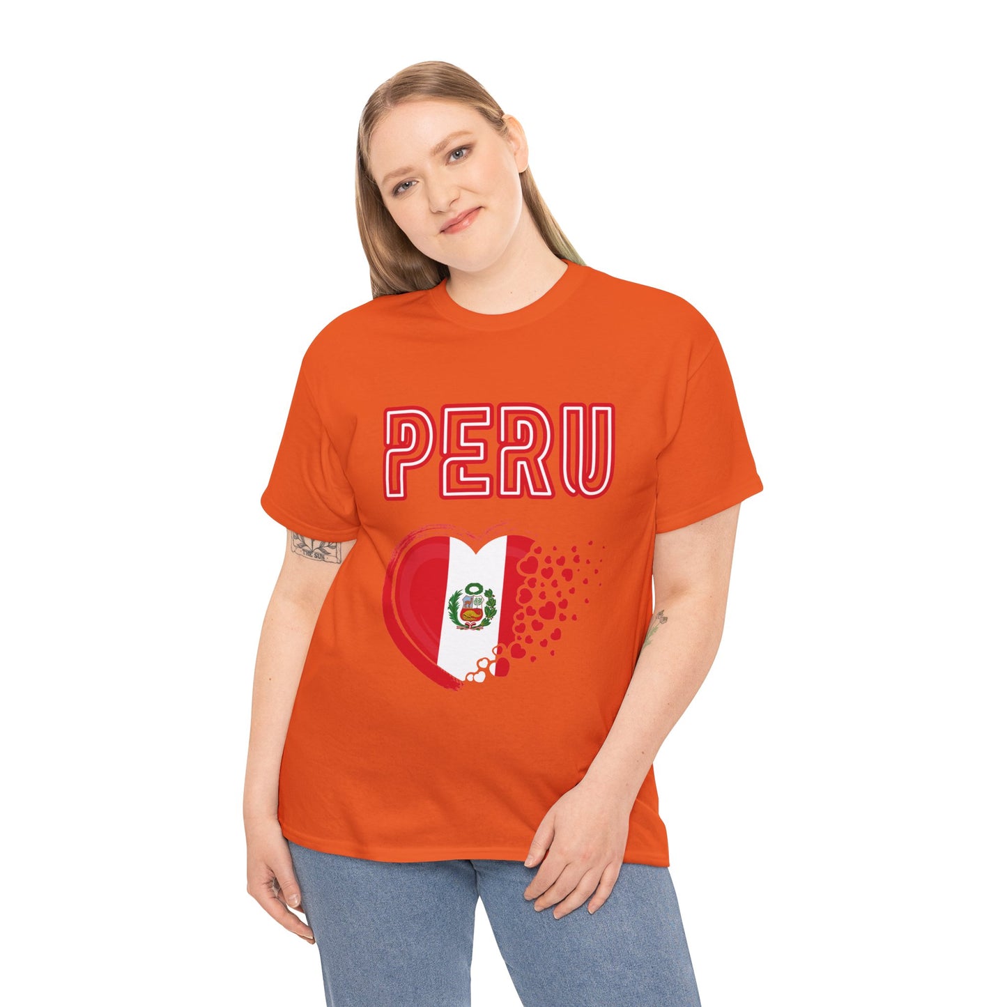 Best Peru Heart Flag T-Shirt - Peruvian Pride Tee