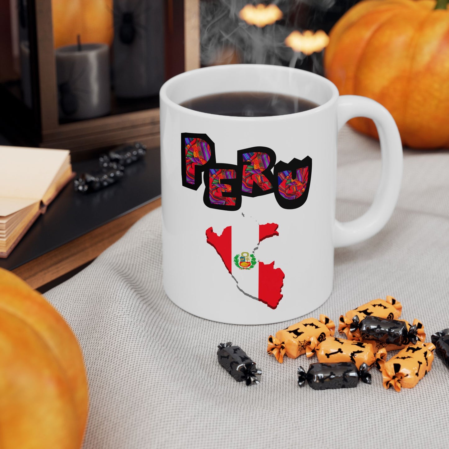 Best Peru Flag Map Coffee Mug - Peruvian Pride Gift