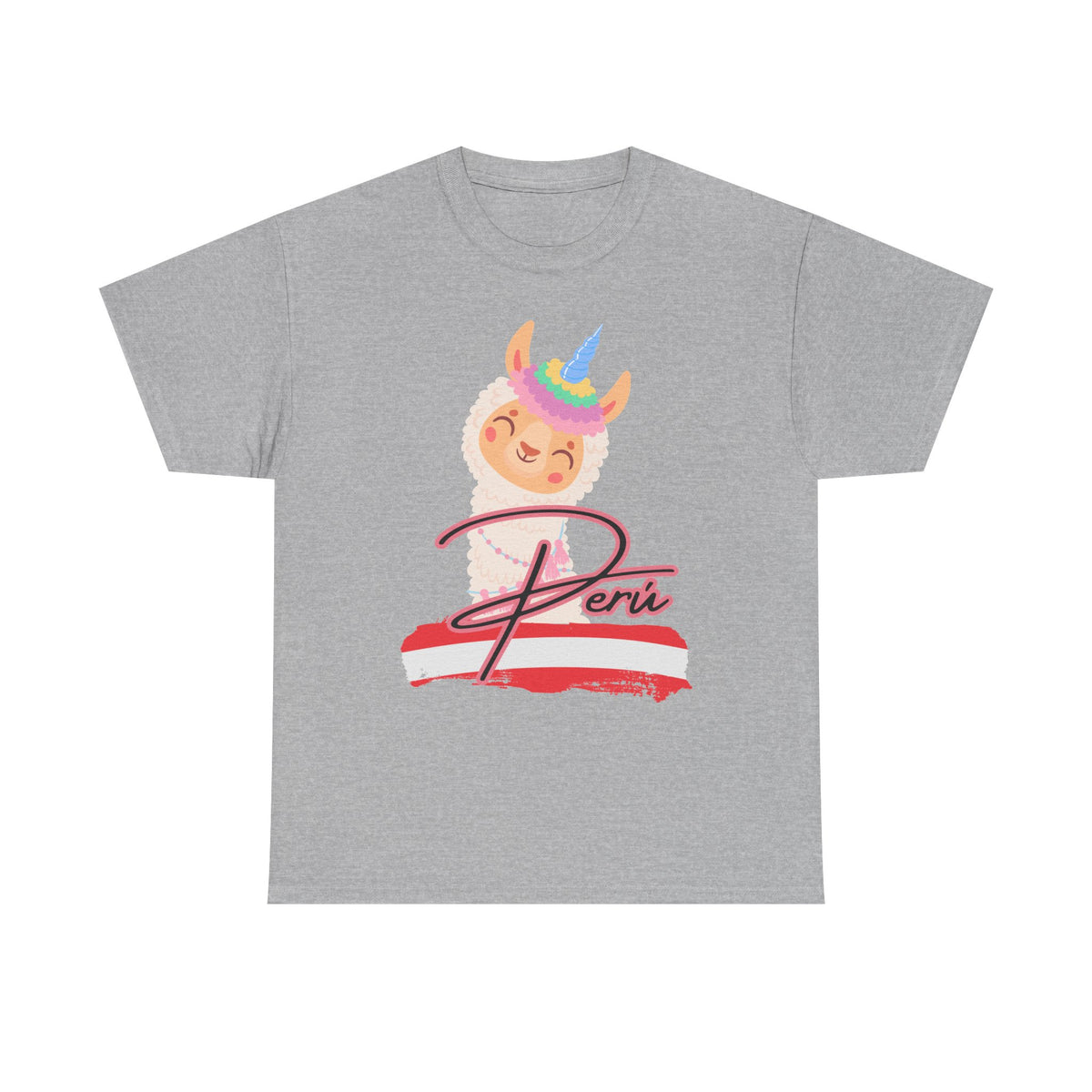 Best Peru Unicorn Llama T-Shirt USA Unisex Cute Peru Pride Tee