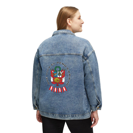 Best Peruvian Women's Denim Jacket "PERU Escarapela"