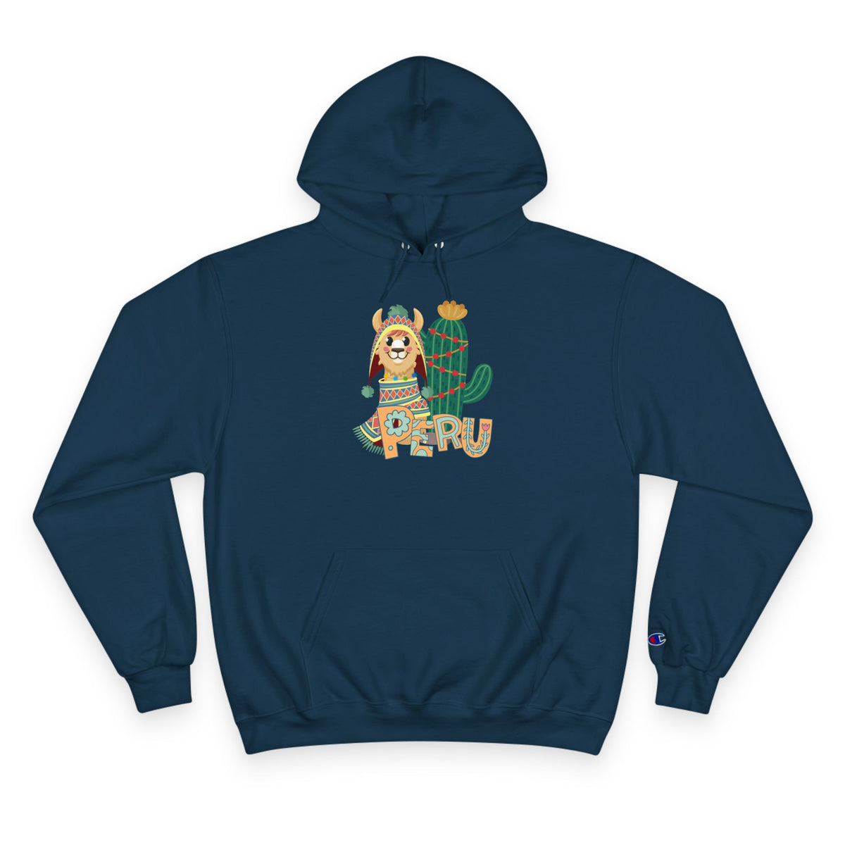 Best Peru Llama Cactus Champion Hoodie USA