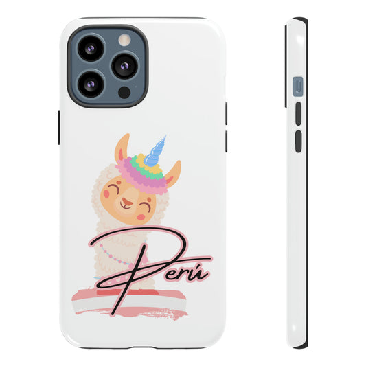 Tough iPhone Case  "Llama Love on-the-Go"