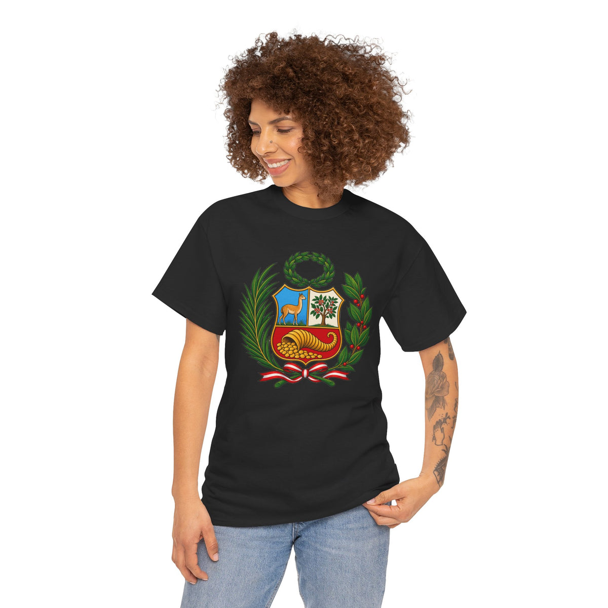 Best Peru Coat of Arms T-Shirt - Escudo Nacional Tee Gift