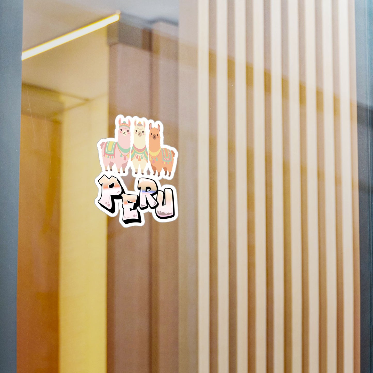 Best Peru Three Llamas Sticker - Vinyl Decal