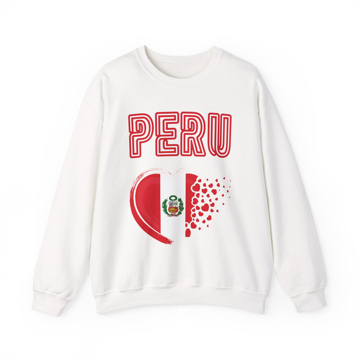 Best Peru Heart Flag Sweatshirt - Crewneck