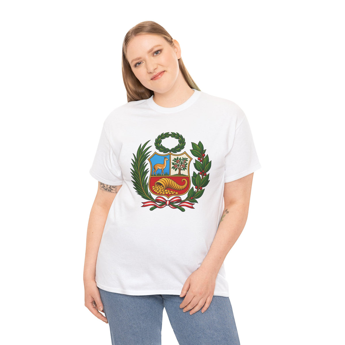 Best Peru Coat of Arms T-Shirt - Escudo Nacional Tee Gift