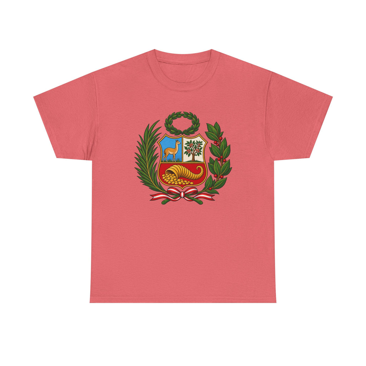 Best Peru Coat of Arms T-Shirt - Escudo Nacional Tee Gift