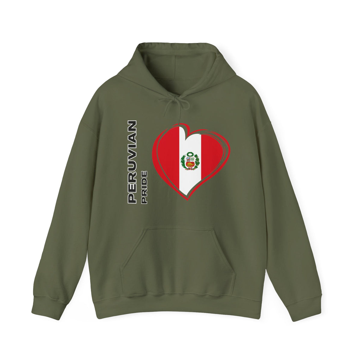 Best Peruvian Pride Hoodie - Peru Flag Heart Gift, Unisex