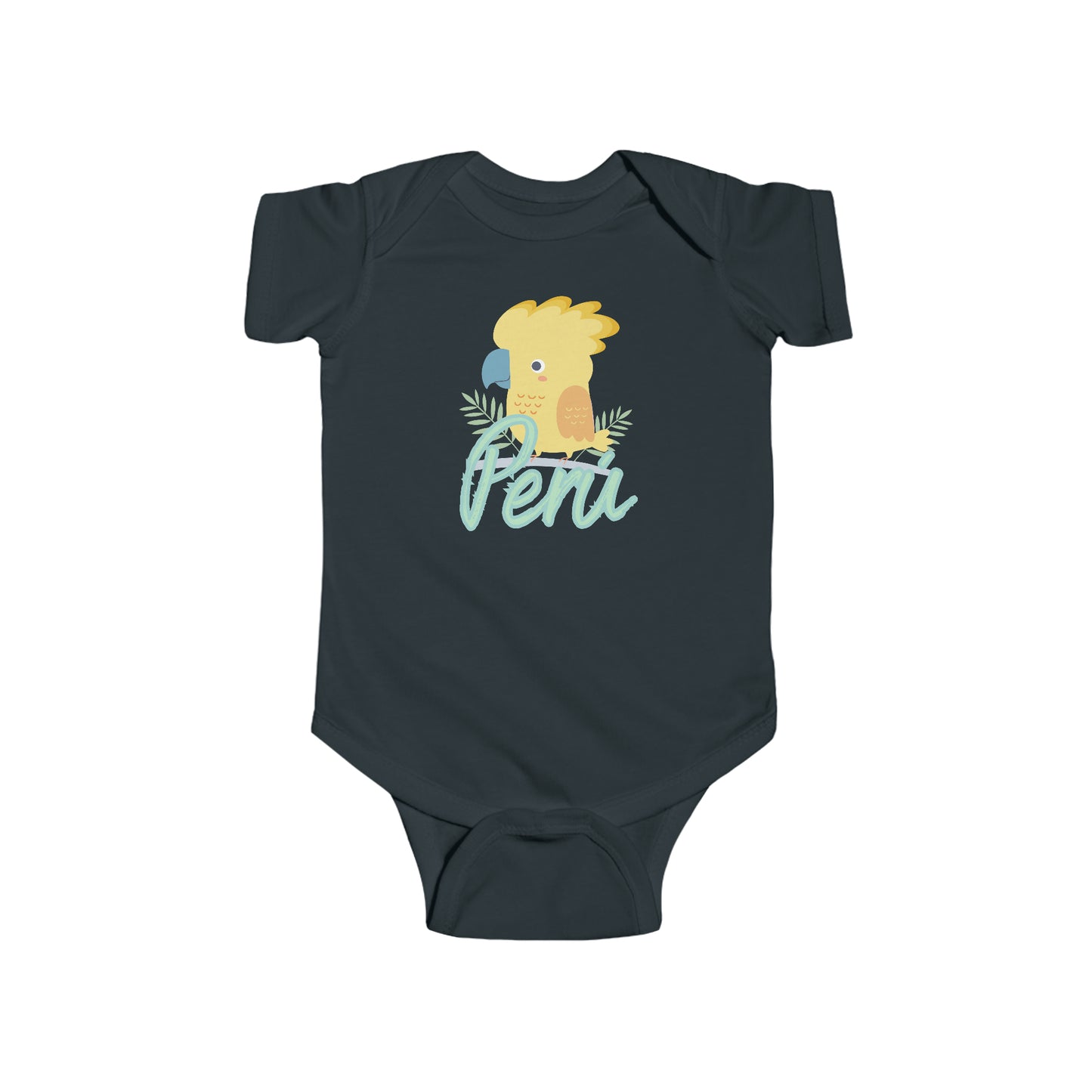 Peruvian Infant Bodysuit  'Gallito de las Rocas'