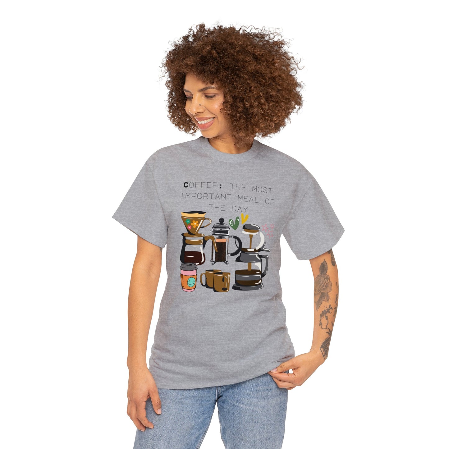 Best Unisex Coffee T-Shirt "Coffee: the most important meal of the day"