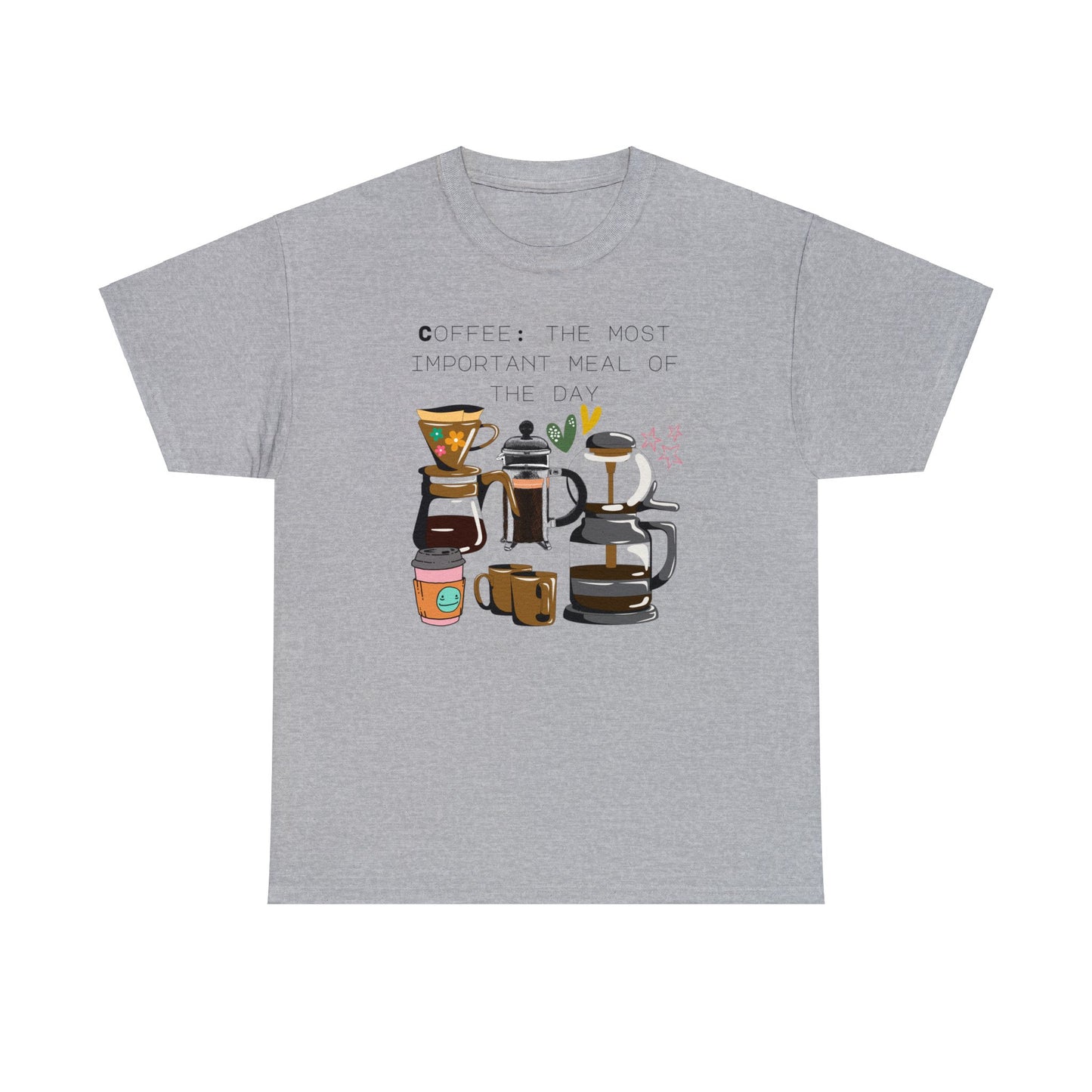 Best Unisex Coffee T-Shirt "Coffee: the most important meal of the day"