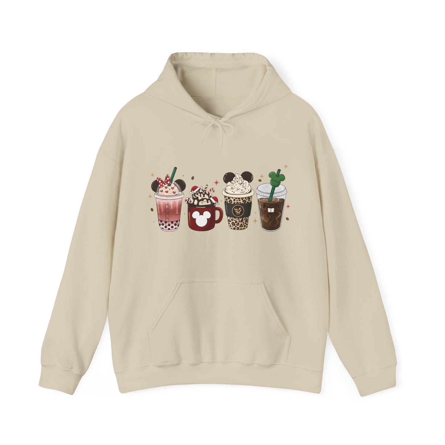 Playful Coffee Drinks Hoodie USA ☕✨ – Unisex Hoodie for Coffee Lovers