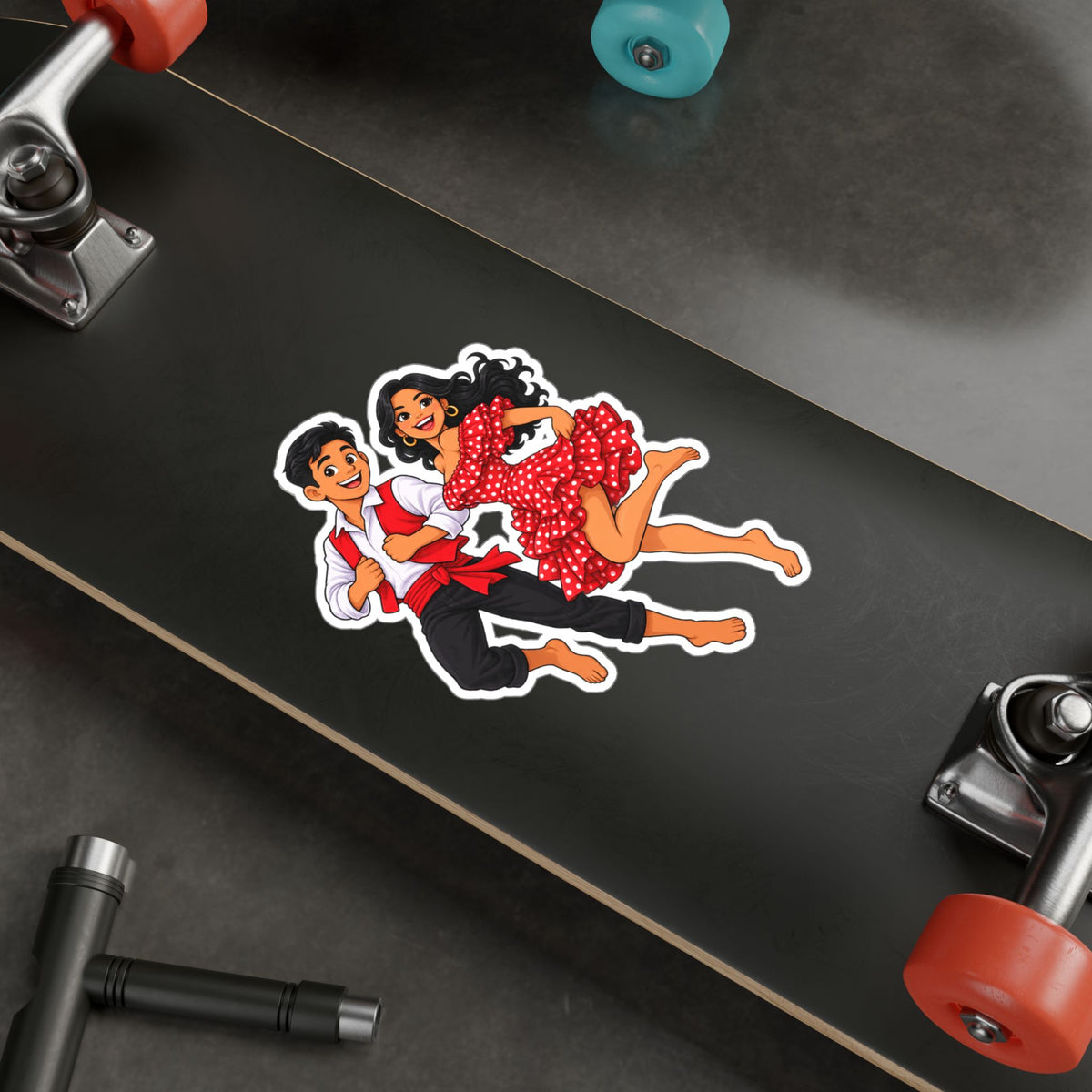 Best Peruvian Dance Couple Sticker - Afro-Peruvian Decal