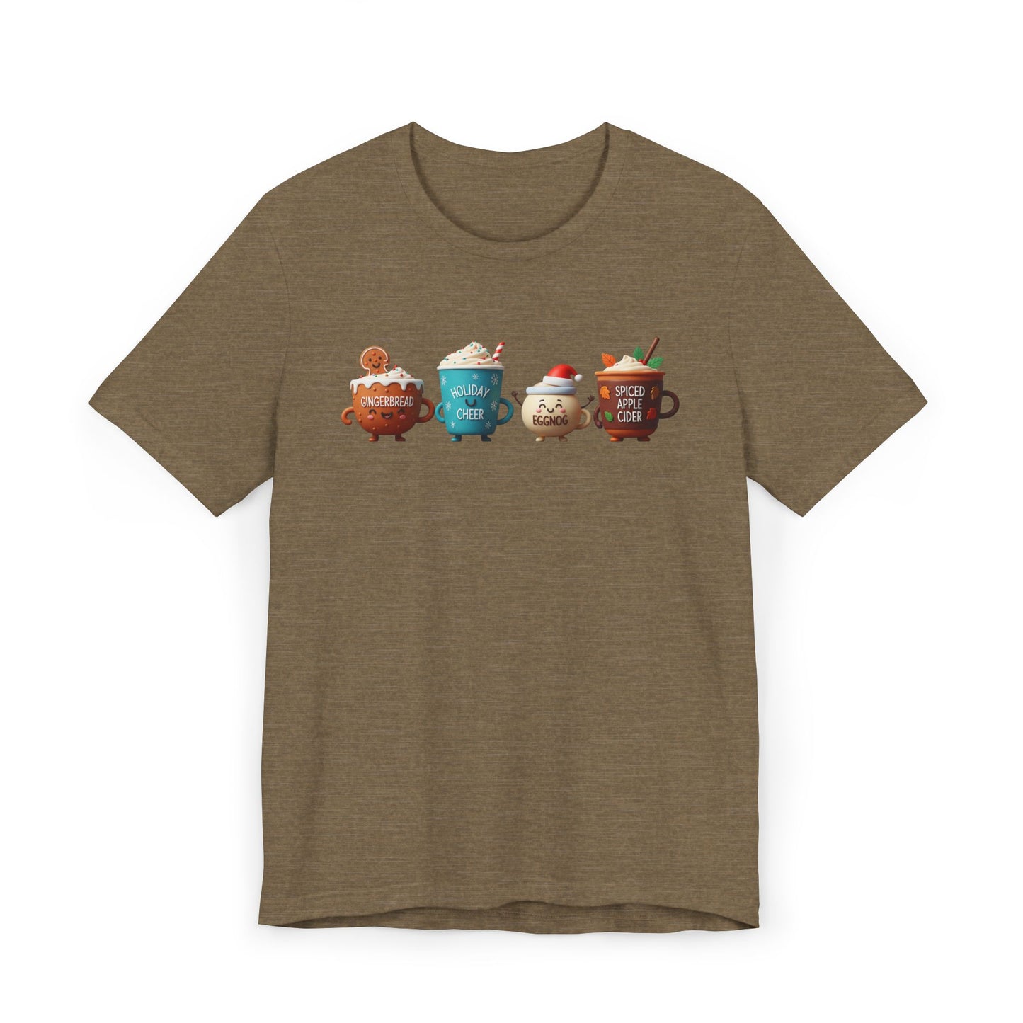 🍪☕ Gingerbread & Holiday Cheer T-Shirt USA | Festive Coffee Tee