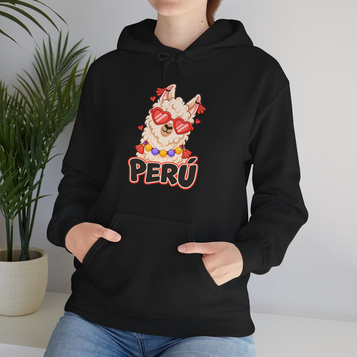 Best Cool Llama Peru Hoodie - Heart Sunglasses Llama Gift