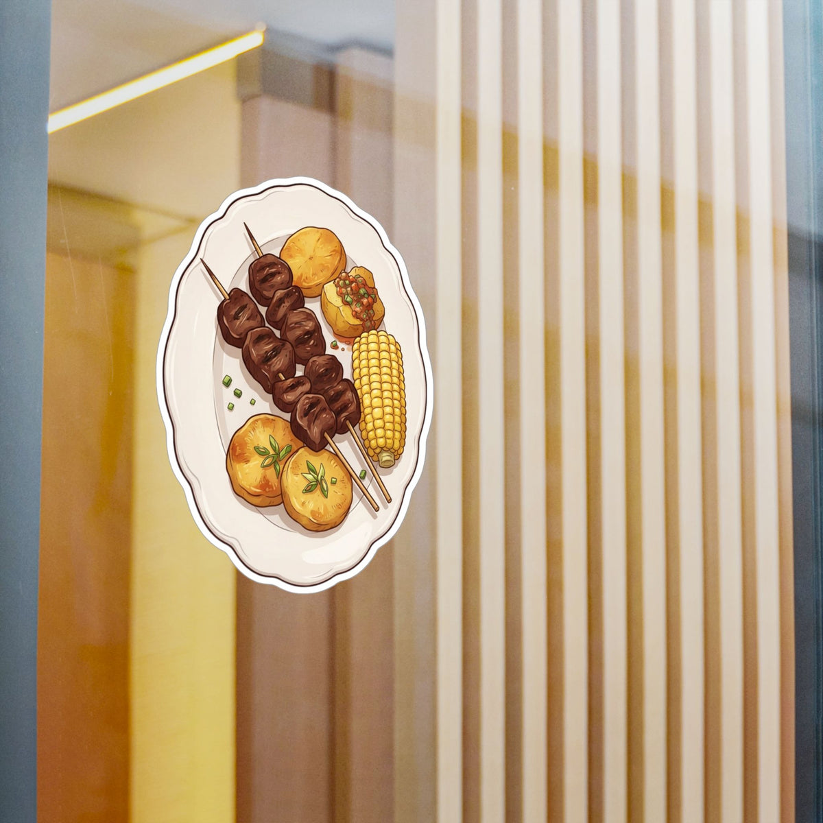 Best Anticuchos Sticker - Peruvian Food Vinyl Decal Gift
