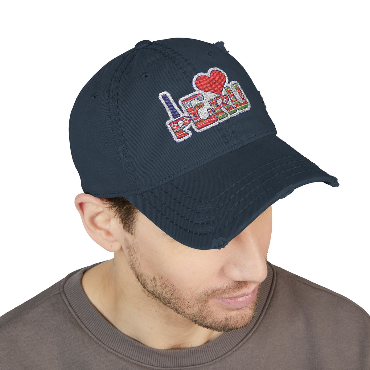 Best I Love Peru Embroidered Hat in the USA
