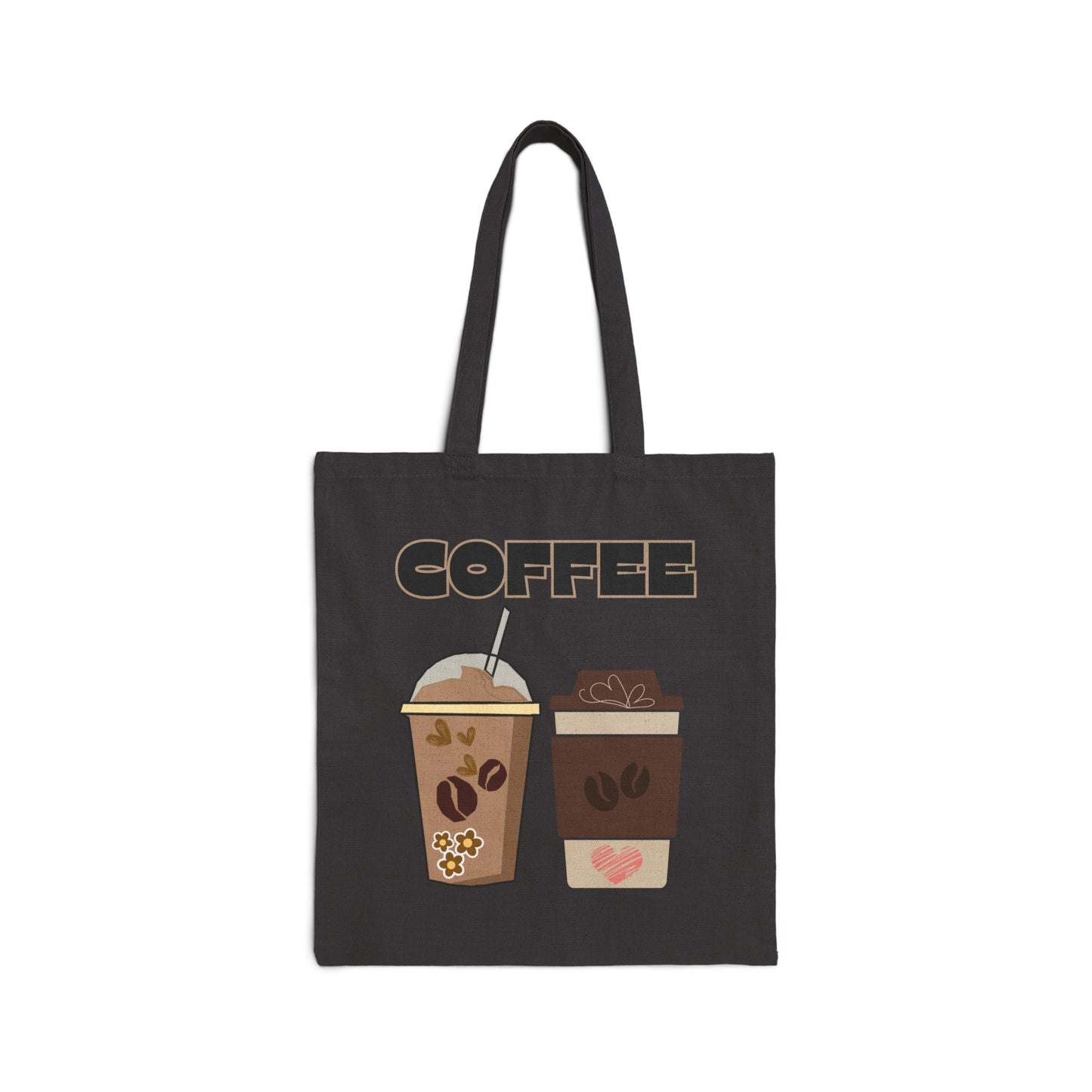 Best coffee Cotton Canvas Tote Bag "COFFEE"