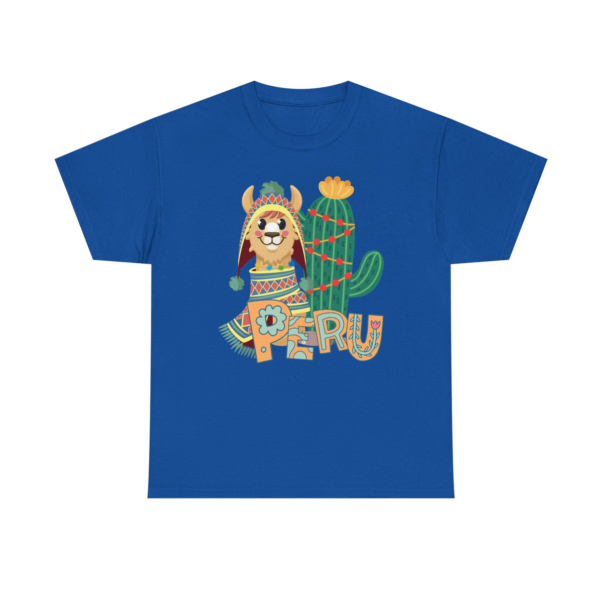 Best Peru Chullo Llama T-Shirt USA — Peruvian Pride Tee