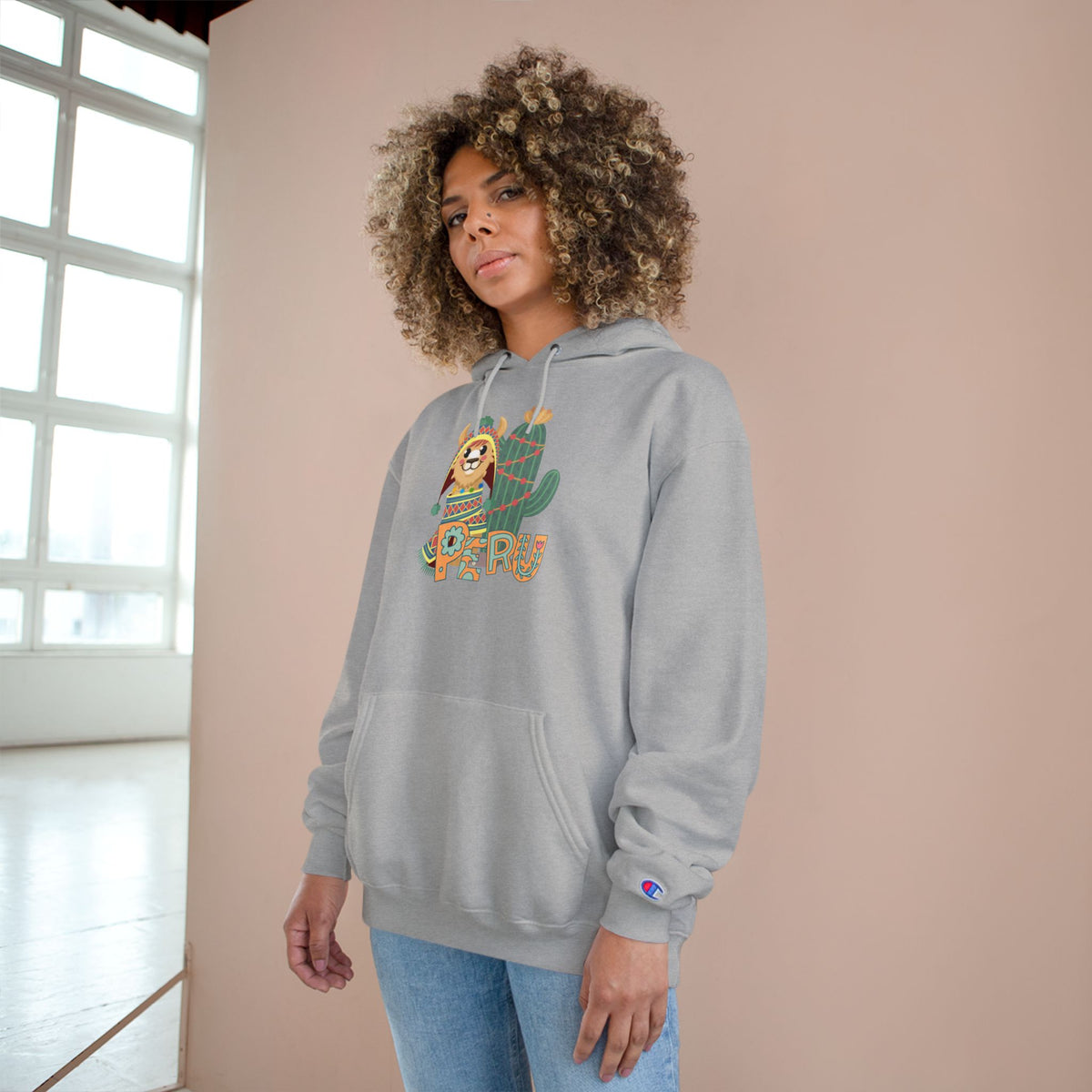 Best Peru Llama Cactus Champion Hoodie USA