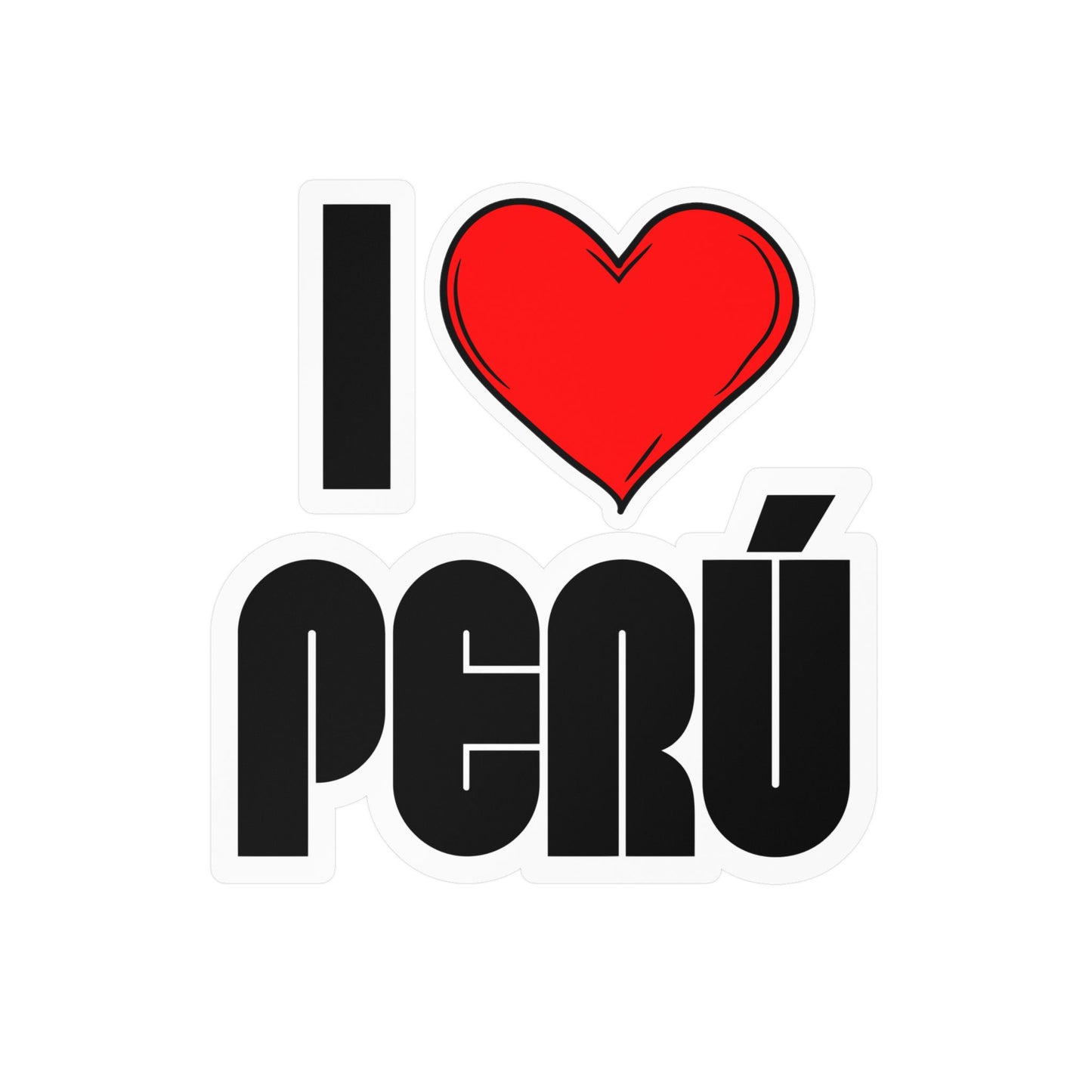 Best I Love Peru Sticker - Vinyl Decal