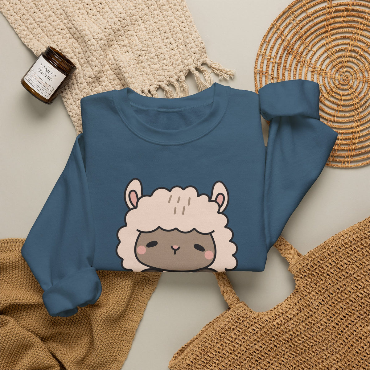 Best Peru Floral Llama Sweatshirt - Crewneck